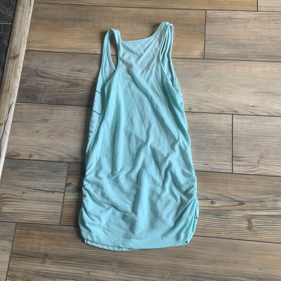 Teal tank top with grey sequins - Picture 2 of 2